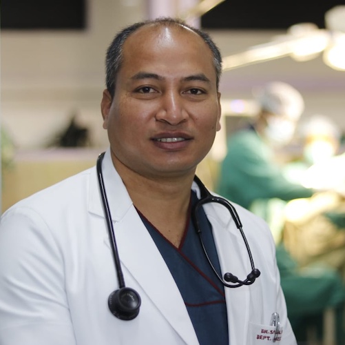 Dr. Suraj Suwal, Surgical Oncologist at Kathmandu Cancer Center Nepal